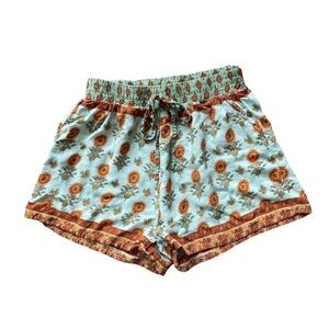 Bohemian Floral and Tribal Print Shorts